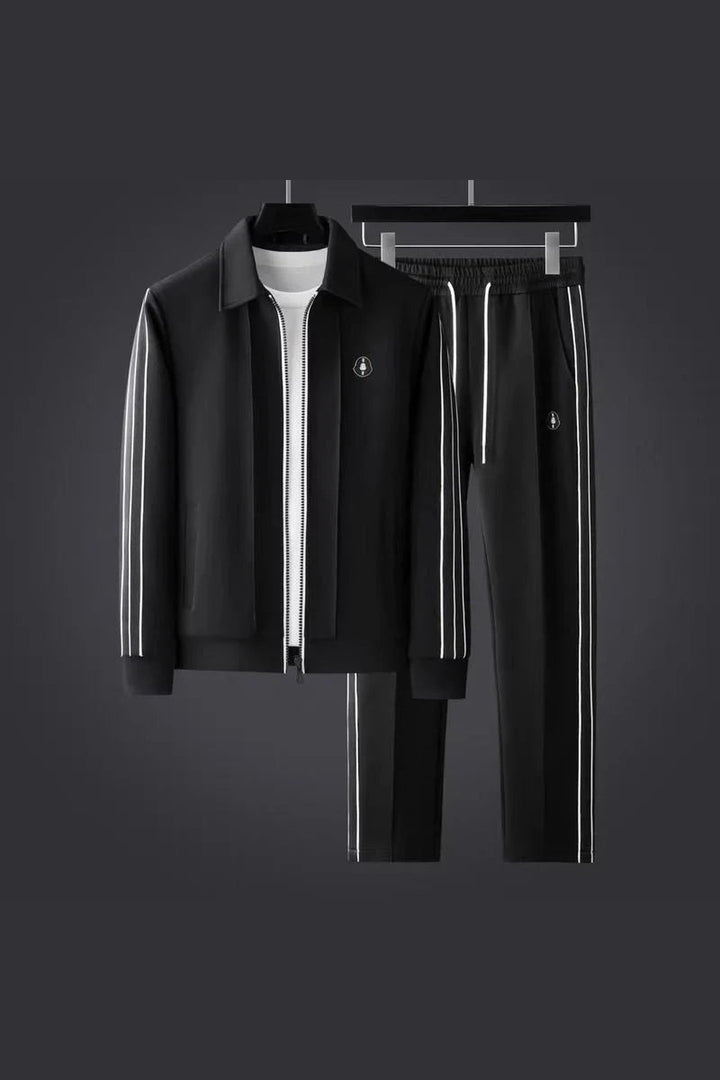 Men's Stripe Co-ord Set – Lightweight Sporty Two-Piece Outfit