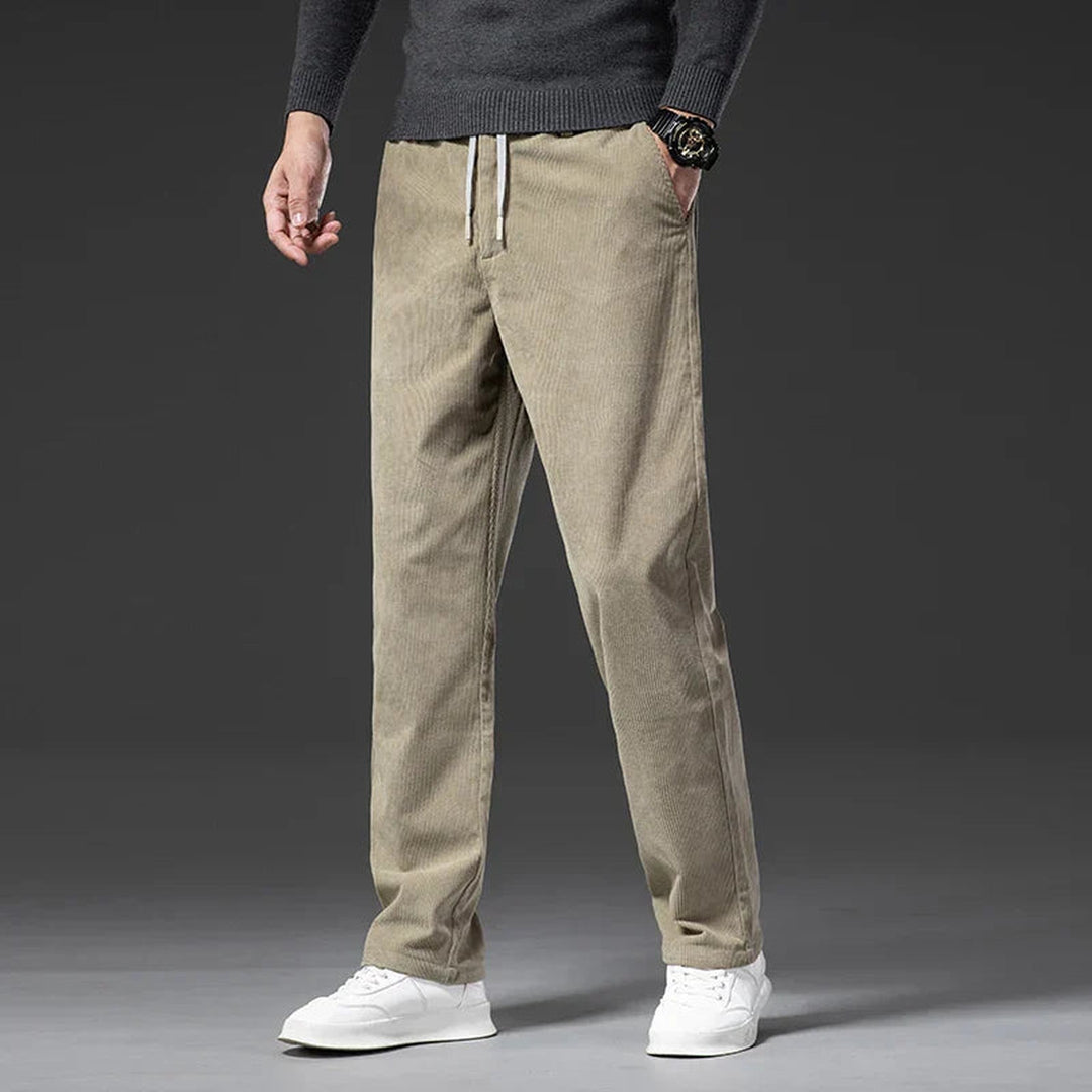 Men's Corduroy Trousers – Stretch Waist Smart Casual Cords
