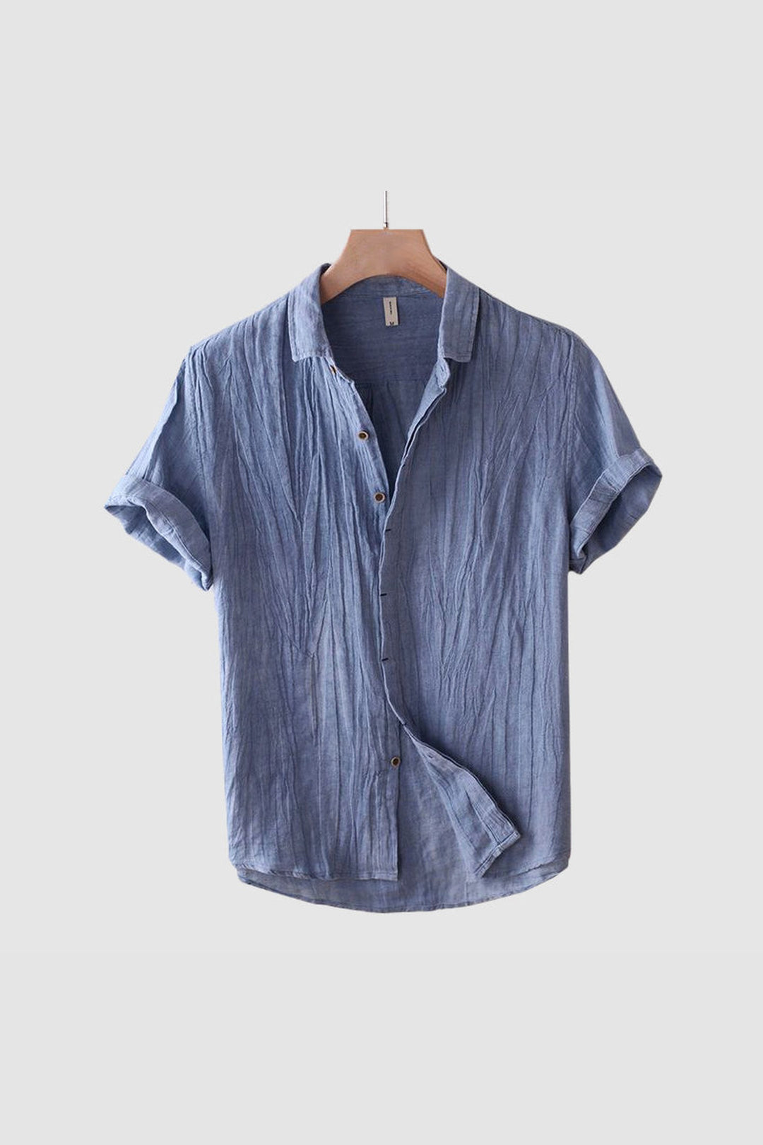Men's Linen Short Sleeve Shirt – Breathable Summer Comfort