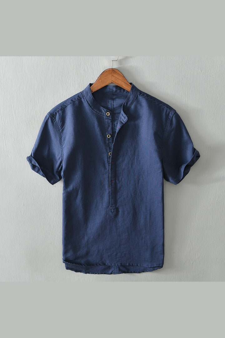 Men's Cotton-Linen Shirt – Breathable Minimalist Summer Style