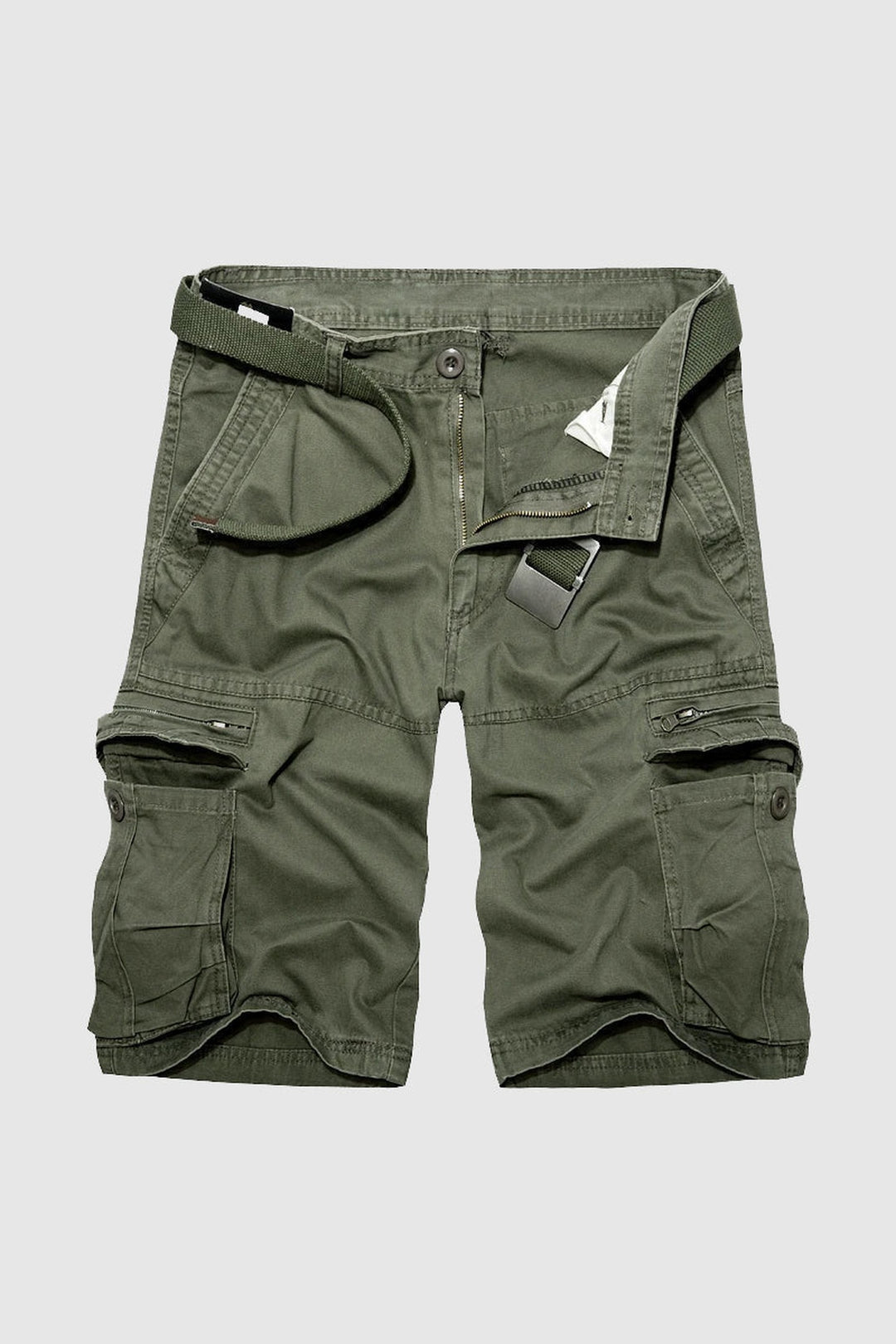 Men's Cotton Cargo Shorts – Explorer Zip-Pocket Summer Shorts