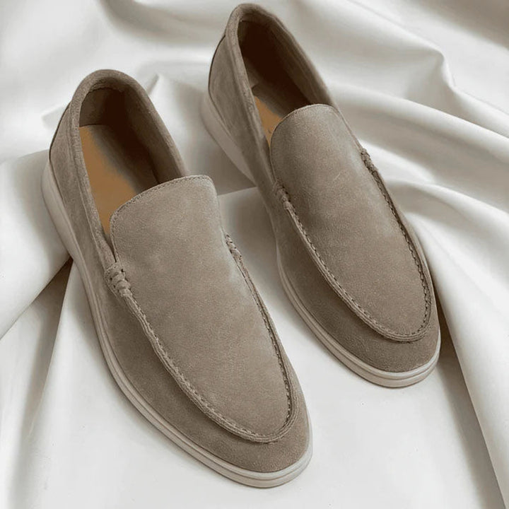 Turin Men's Leather Loafers – Smart Casual Slip-On Shoes