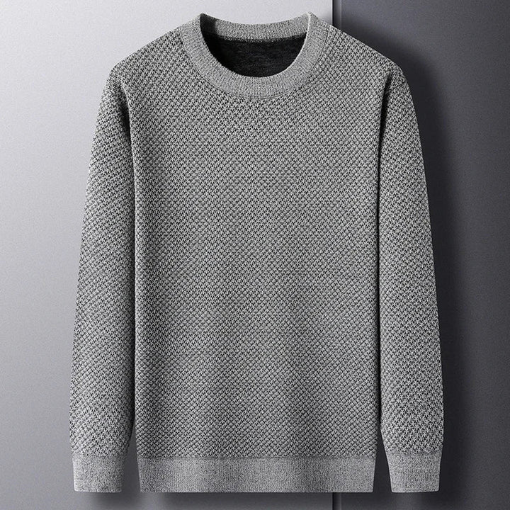 Men's Wool Textured Knit Jumper – Breathable All-Season Layer