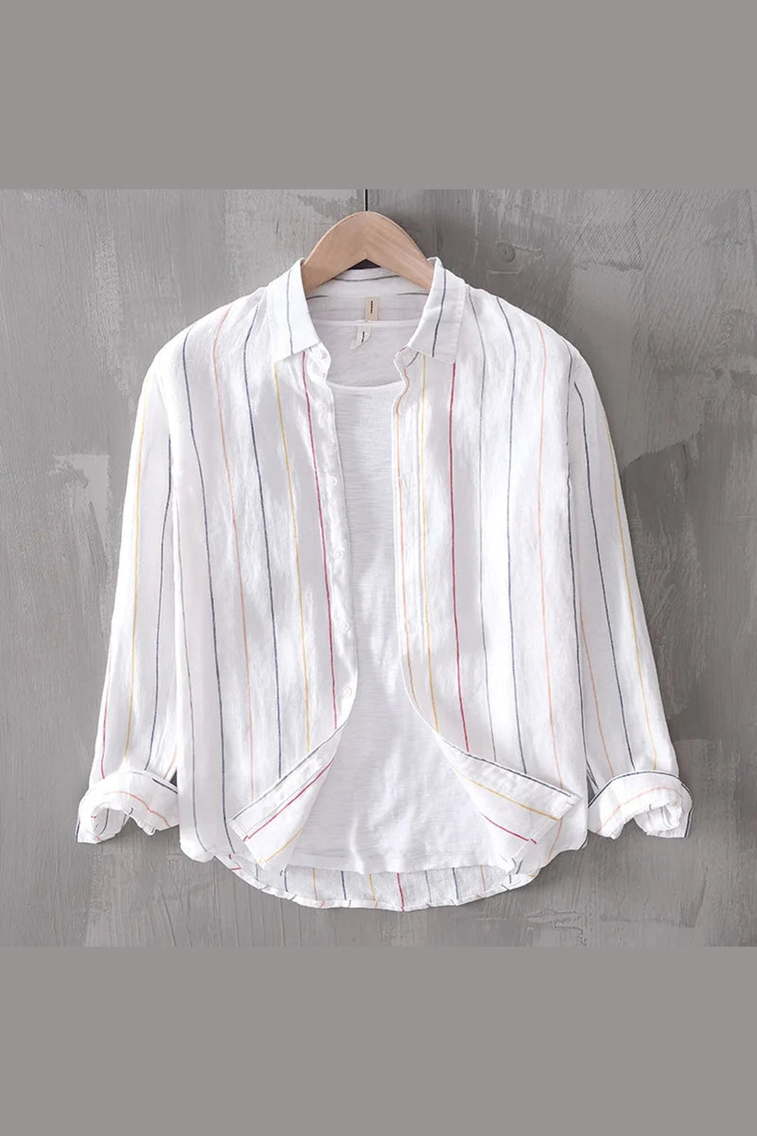 Men's Linen Button-Down Shirt – Breathable Summer Tailoring