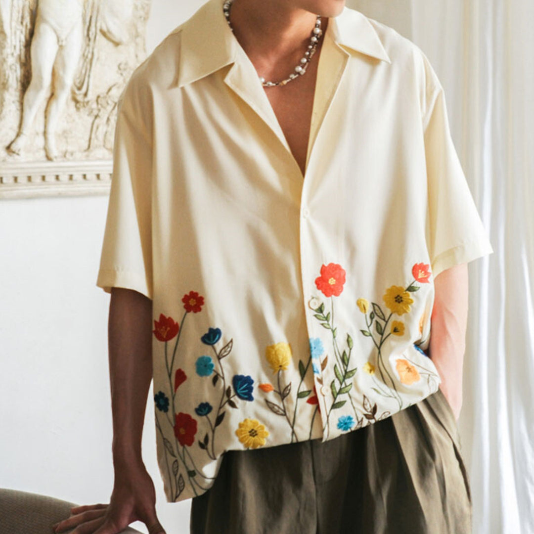 Men's Floral Print Shirt – Admiral Breathable Resort Style
