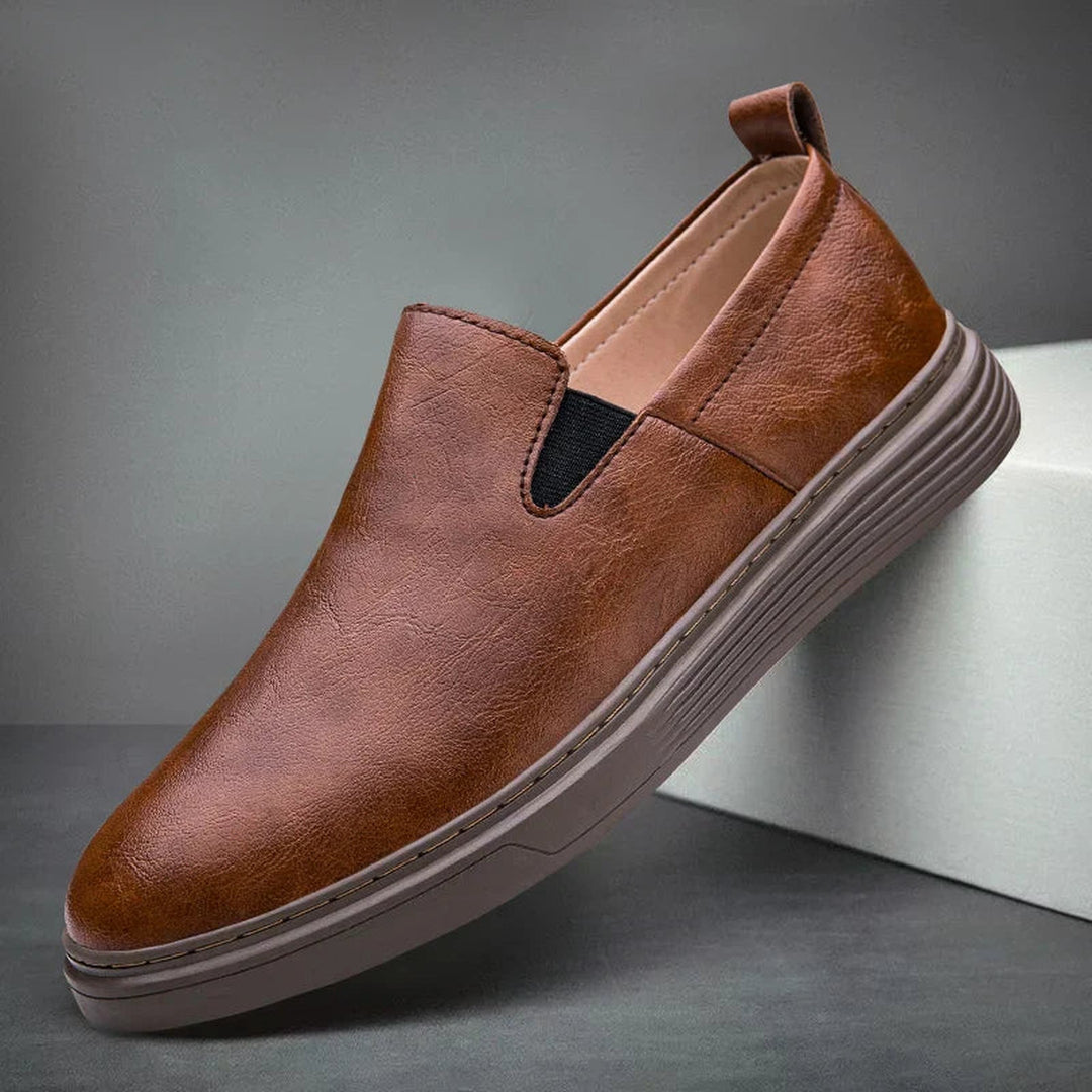 Men's Leather Loafers – Milano Slip-On Smart Casual Shoes