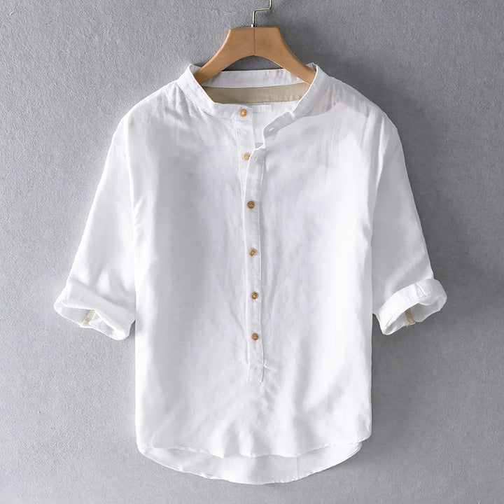 Men's Firenze Linen Blend Shirt – Tailored Smart-Casual Fit