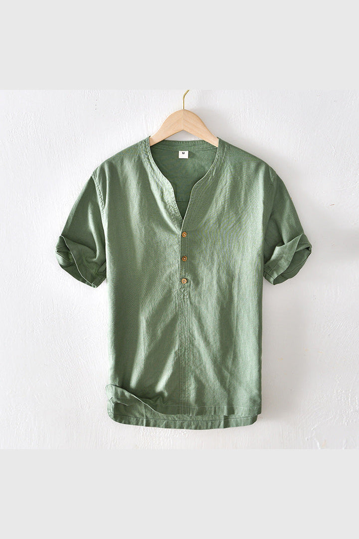 Men's Como Linen Shirt – Breathable Tailored Summer Staple