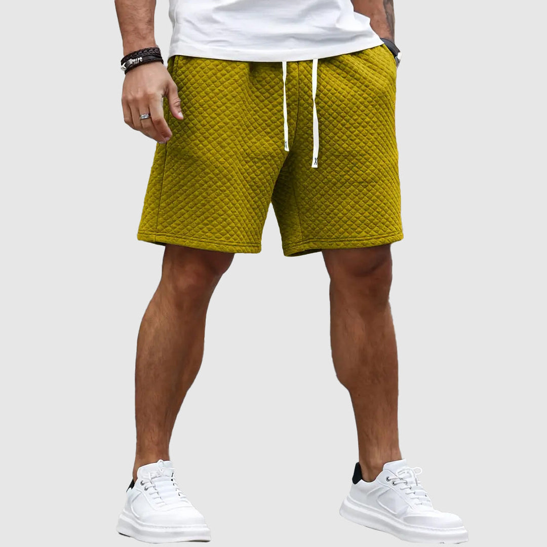 Men's Capri Textured Shorts – Tailored Fit for Beach and City
