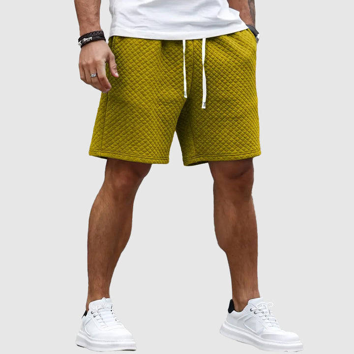 Men's Capri Textured Shorts – Tailored Fit for Beach and City