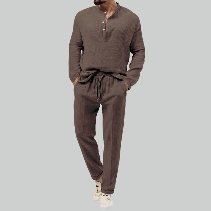 Men's Formentera Two-Piece Set – Resort Shirt and Trousers