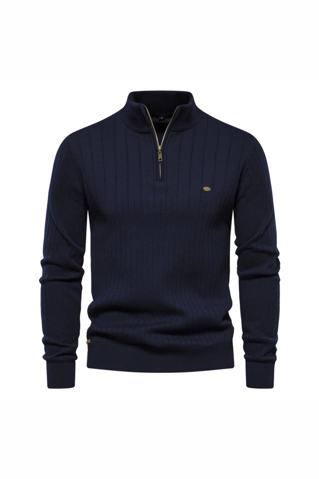 Men's Onyx Zip-Up Jumper – Tailored Knit Smart Casual Layer