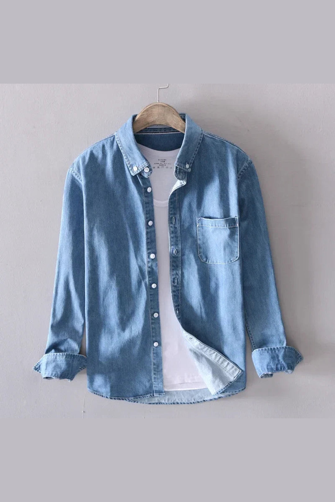 Men's Urban Denim Shirt – Modern Fit Casual Button-Up