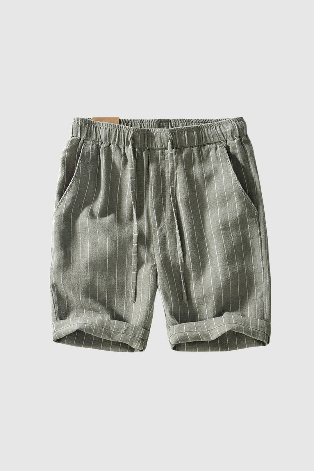Men's Striped Linen Blend Shorts – Breathable Summer Style