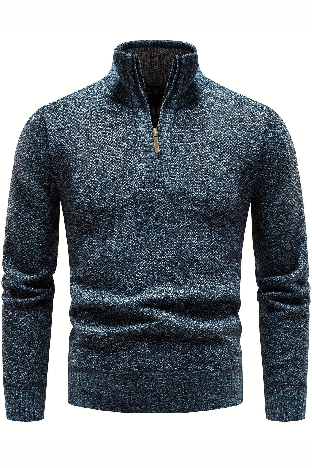 Men's Soft Ribbed Knit Jumper – Relaxed Fit Everyday Layer