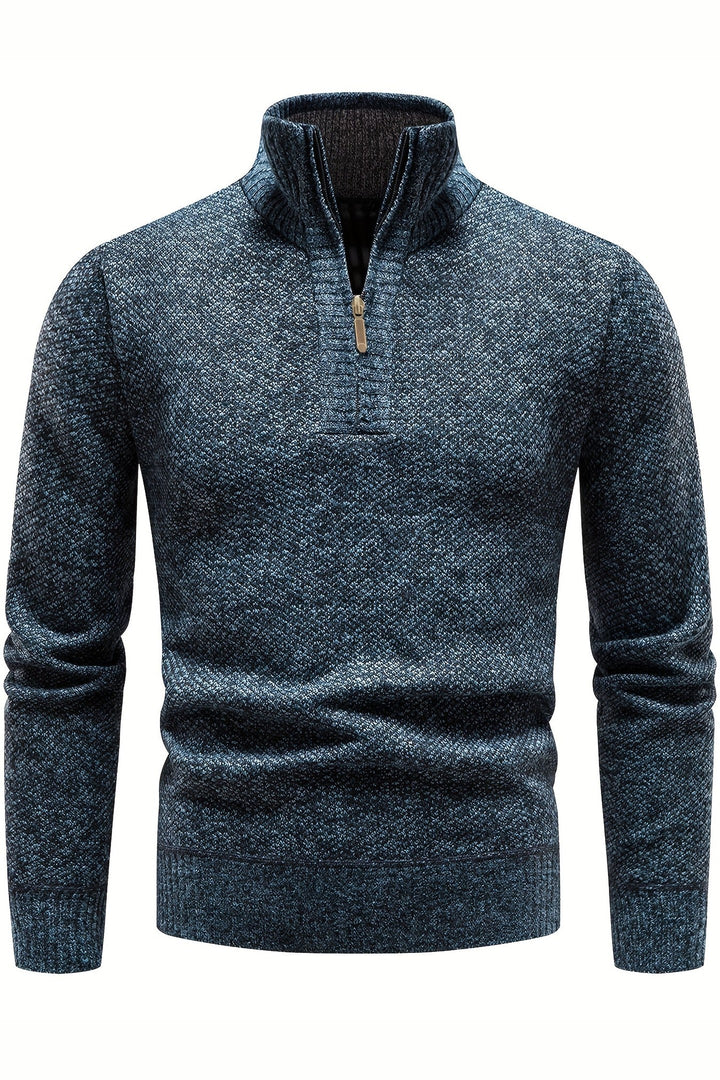 Men's Soft Ribbed Knit Jumper – Relaxed Fit Everyday Layer