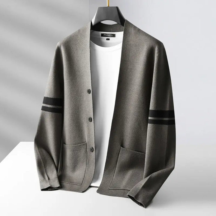 Men's Lightweight Knit Cardigan – Slim Fit Layering Essential