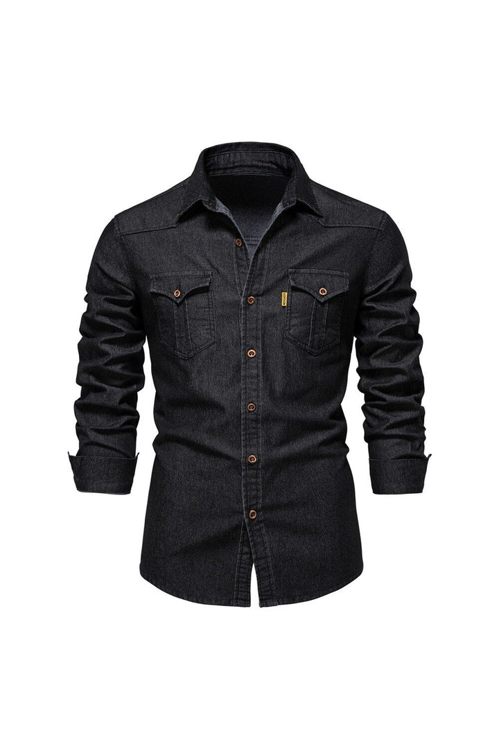 Men's Cotton Button-Down Shirt – Smart Casual Everyday Wear