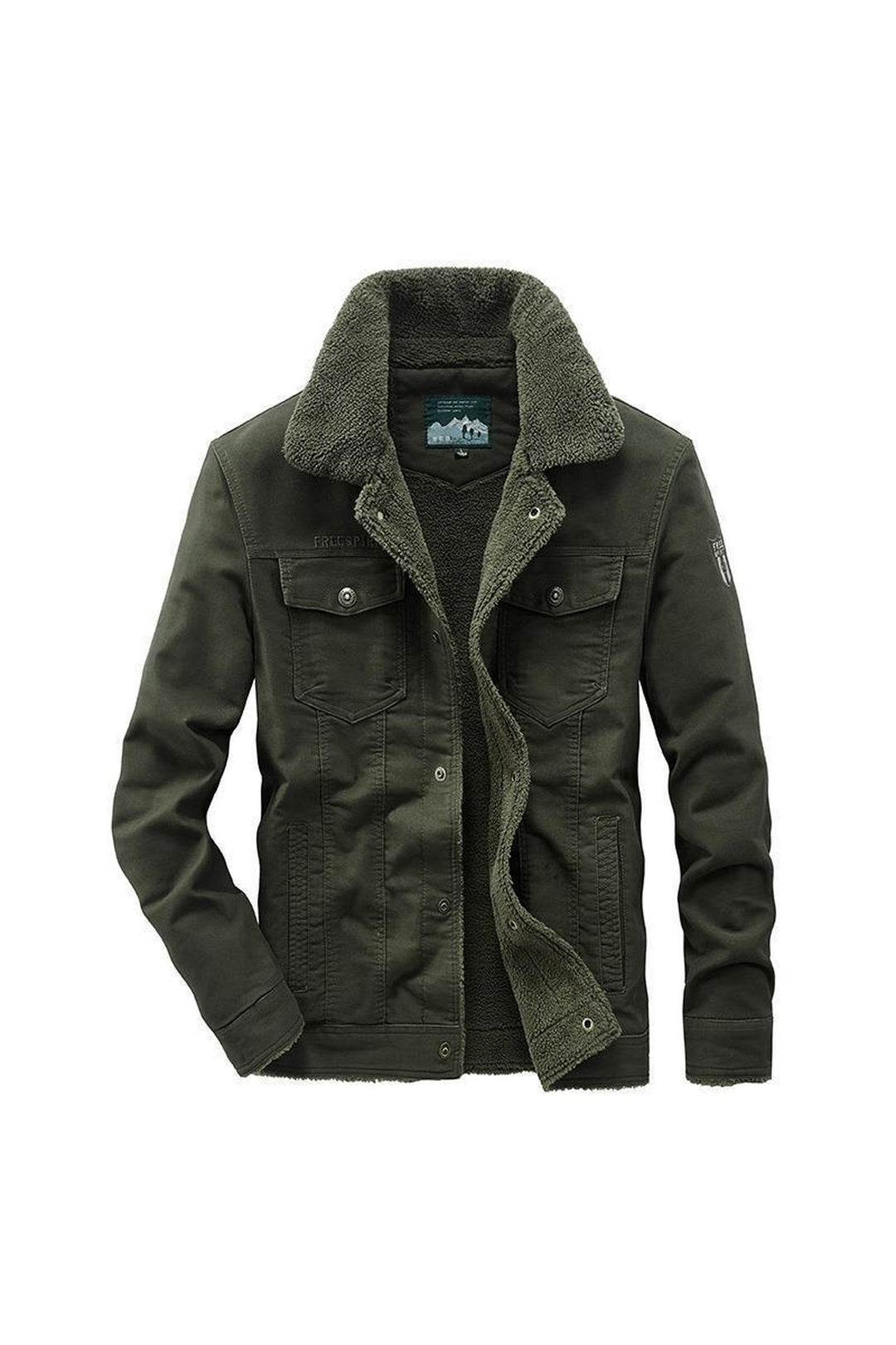 Men's Fortress Padded Cotton Military Jacket – Fleece Lined