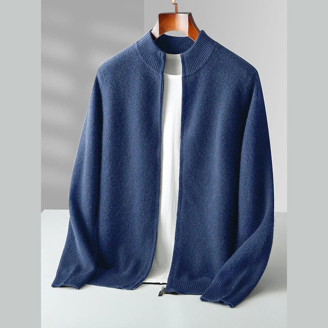 Men's Florenzo Merino Wool Zip-Up Cardigan – Everyday Layering
