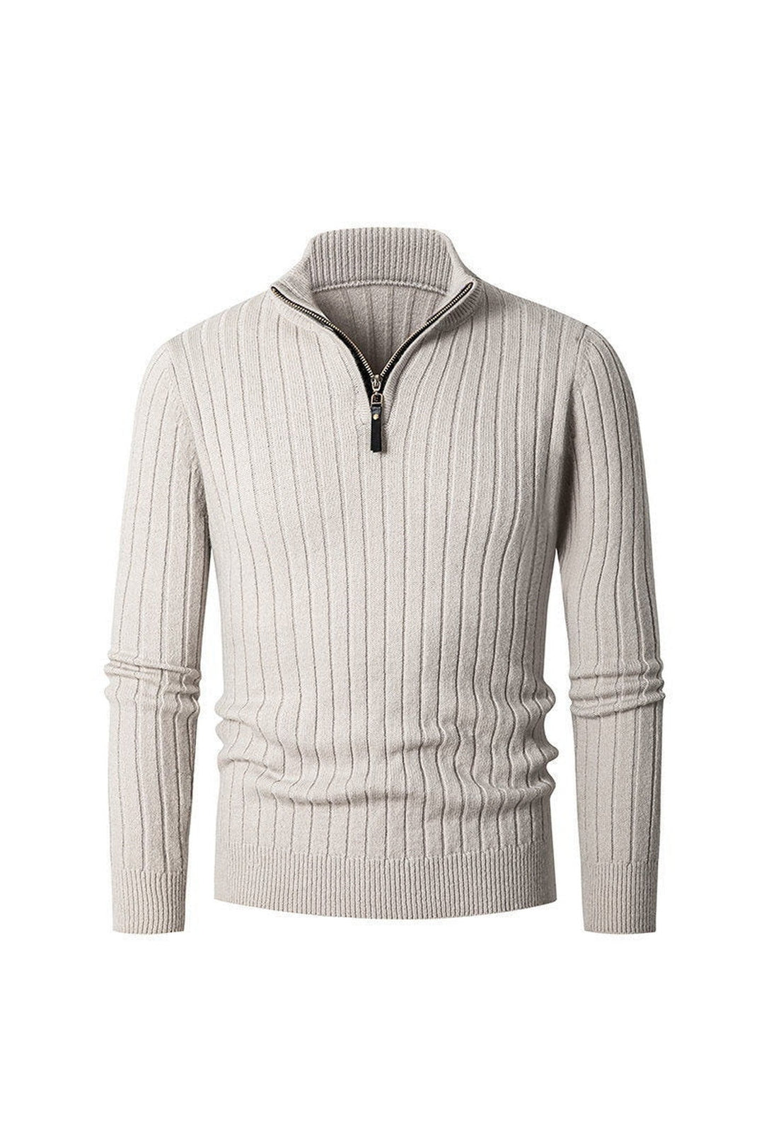 Men's Zephyr Cashmere Half-Zip Jumper – Soft Knit Funnel Neck