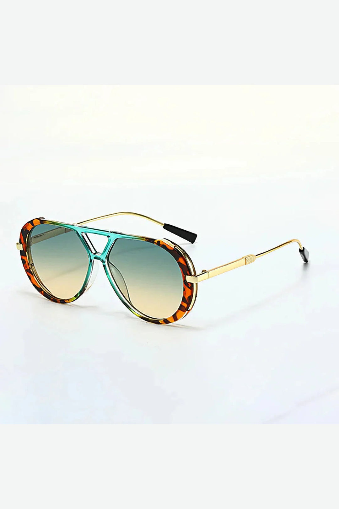 Women's Aviator Sunglasses – Gradient UV400 Tortoiseshell Frames