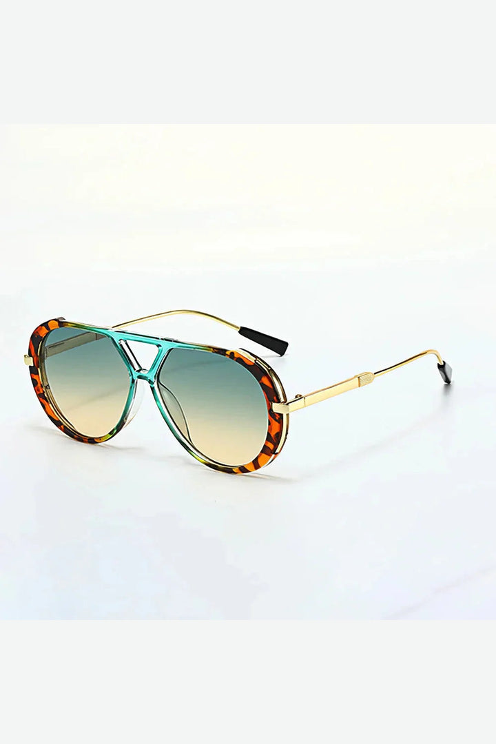 Women's Aviator Sunglasses – Gradient UV400 Tortoiseshell Frames