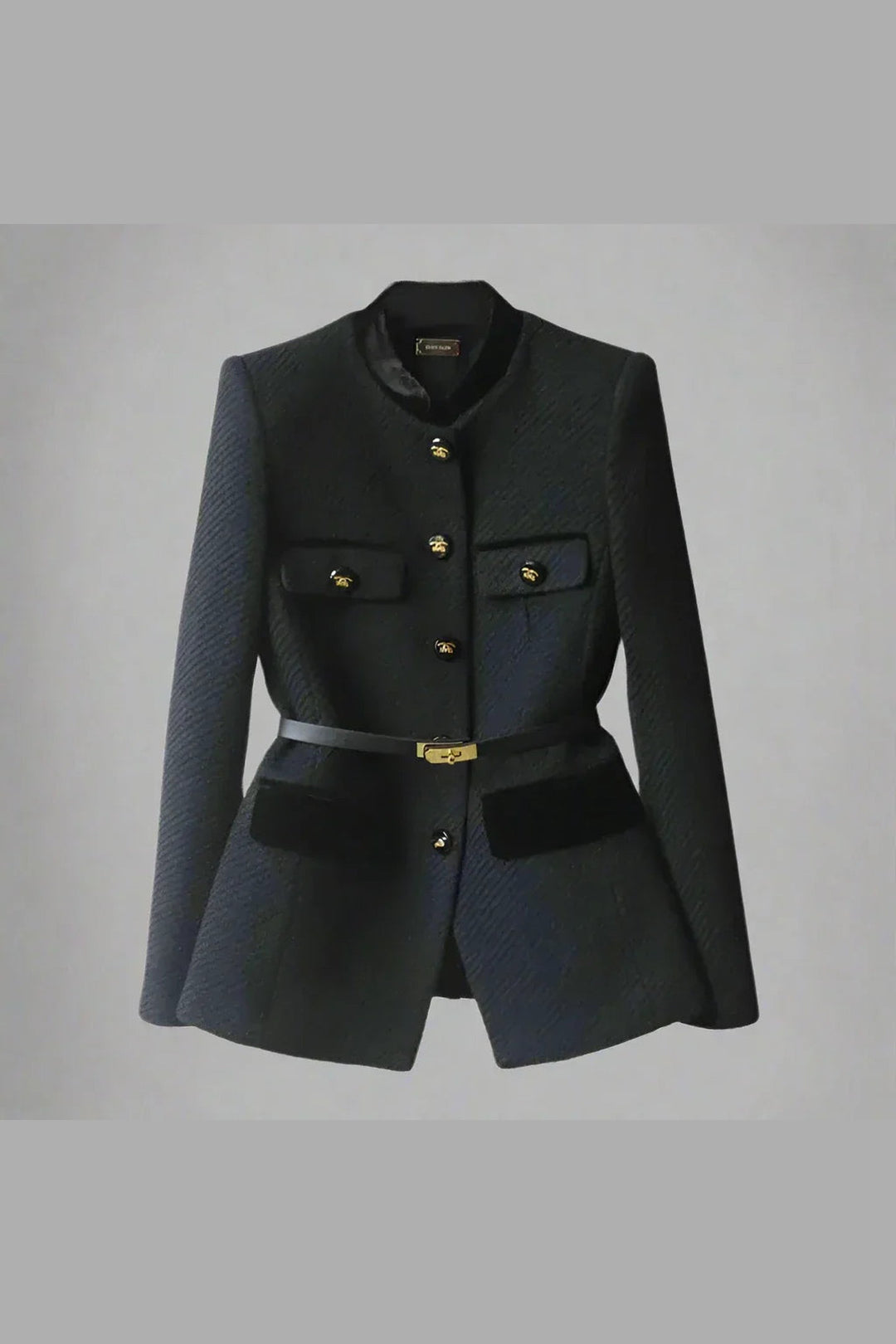 Women's Wool Blend Tailored Jacket – Smart Mid-Length Layer
