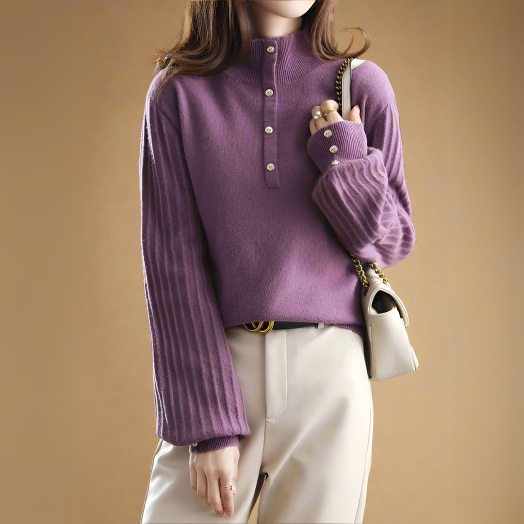 Women's Textured Knit Jumper – Relaxed Fit Everyday Pullover