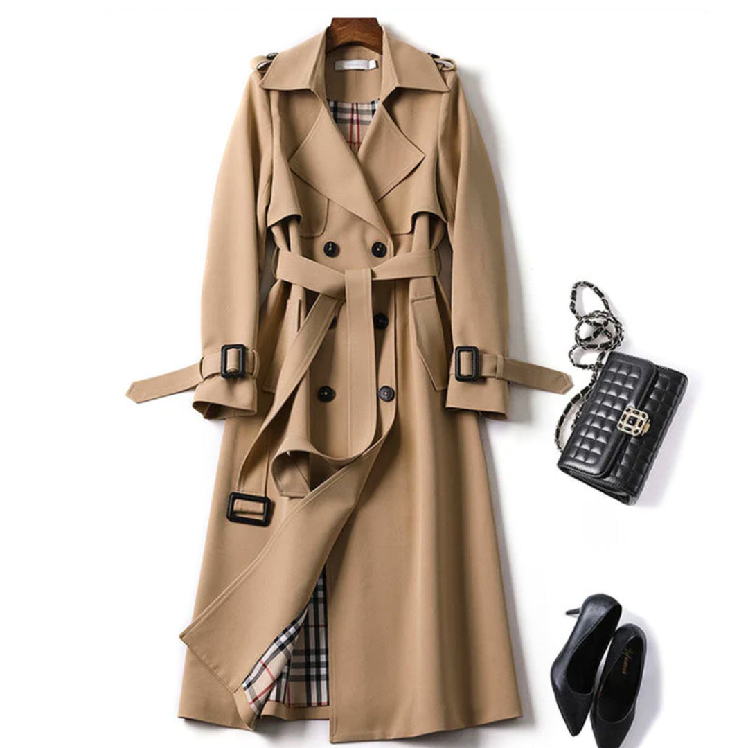 Women's Belted Trench Coat – Tailored Cold-Weather Layer