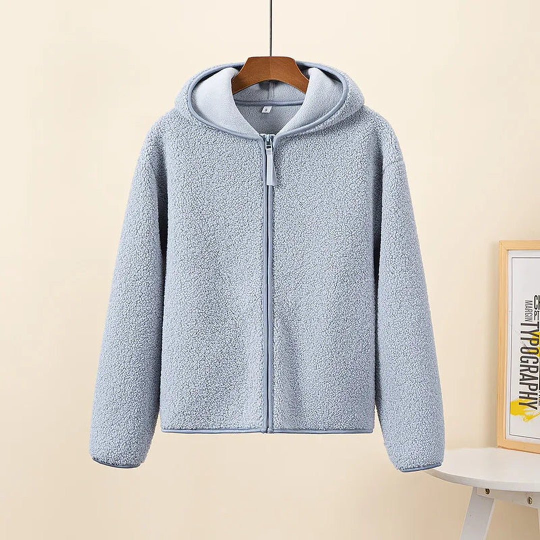 Women's Fluffy Fleece Zip Hoodie – Plush Everyday Layering Piece