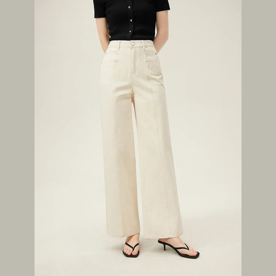 Women's Wide-Leg Denim Jeans – Relaxed Vintage-Inspired Fit