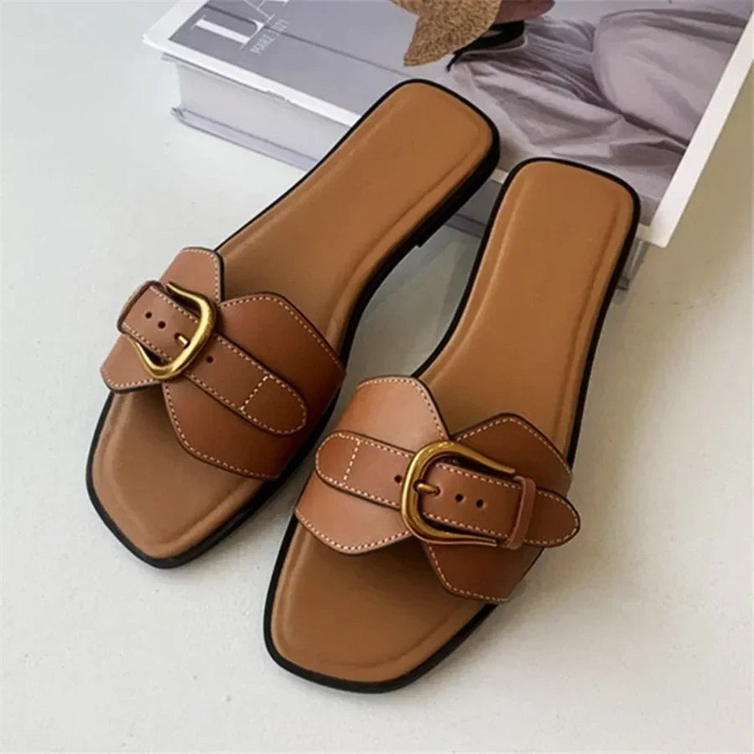 Women's Geneva Buckle Sandals – Cushioned Smart Summer Style