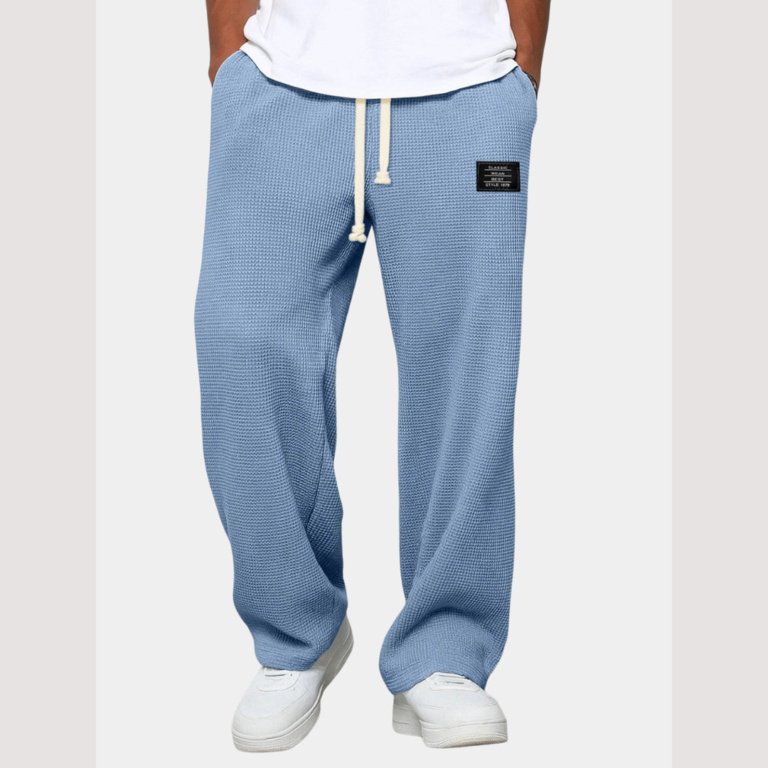 Men's Sam Relaxed Fit Lounge Trousers – Soft Waffle Comfort