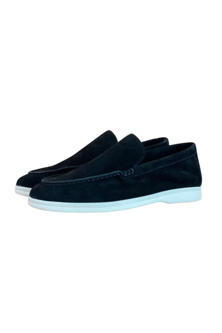 Men's Suede Loafers – Cushioned Slip-On Smart Casual Shoes