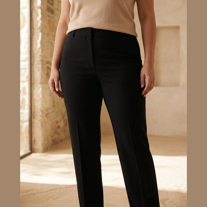Stretch Comfort Trousers in Black