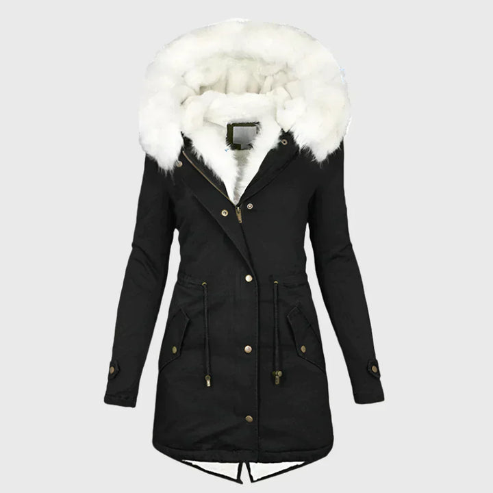 Women's Ivy Fur-Lined Hooded Jacket - Cozy Winter Essential