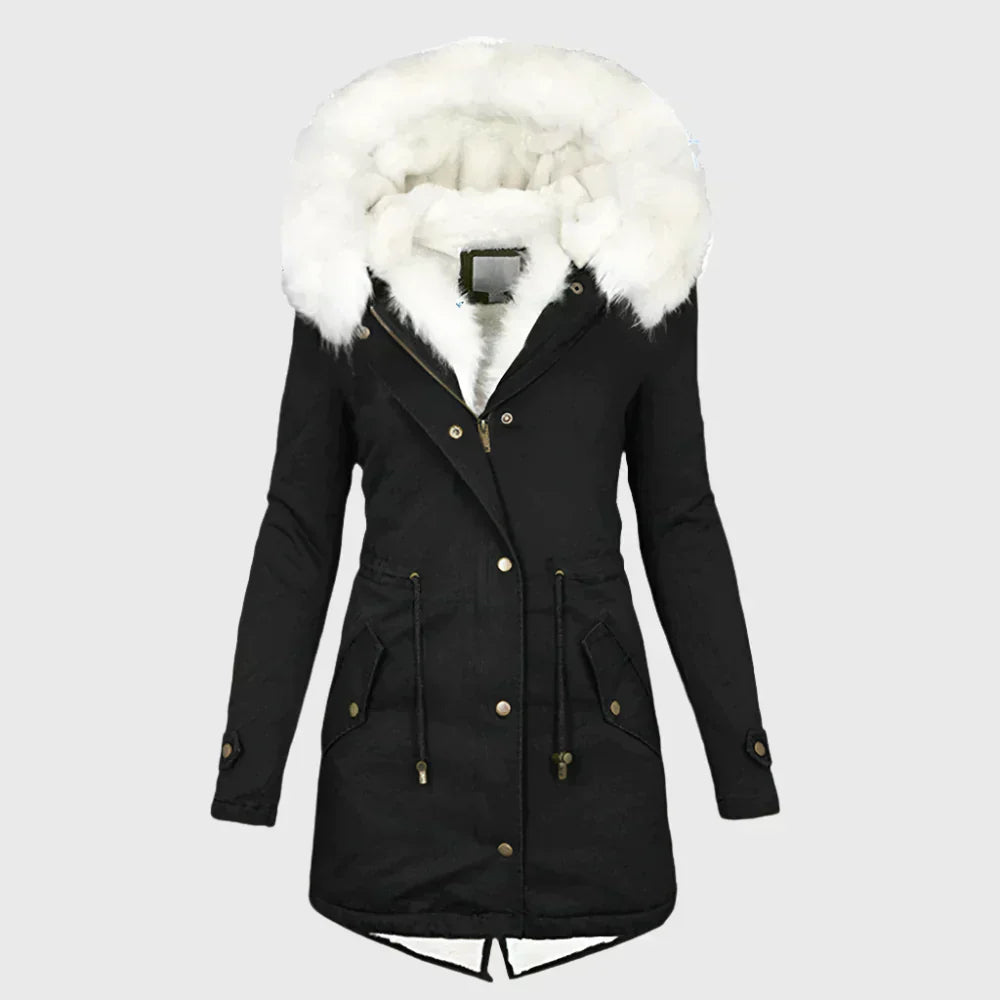 Women's Ivy Fur-Lined Hooded Jacket - Cozy Winter Essential