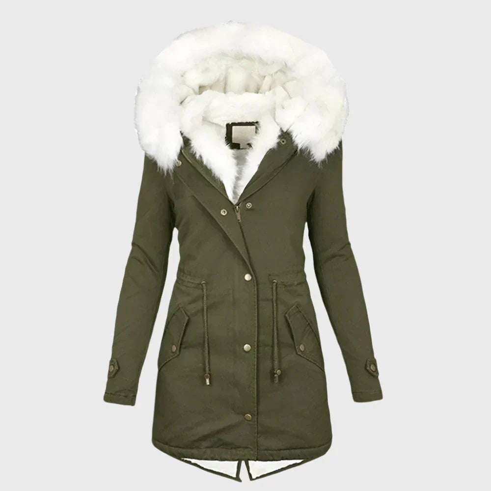 Women's Ivy Fur-Lined Hooded Jacket - Cozy Winter Essential