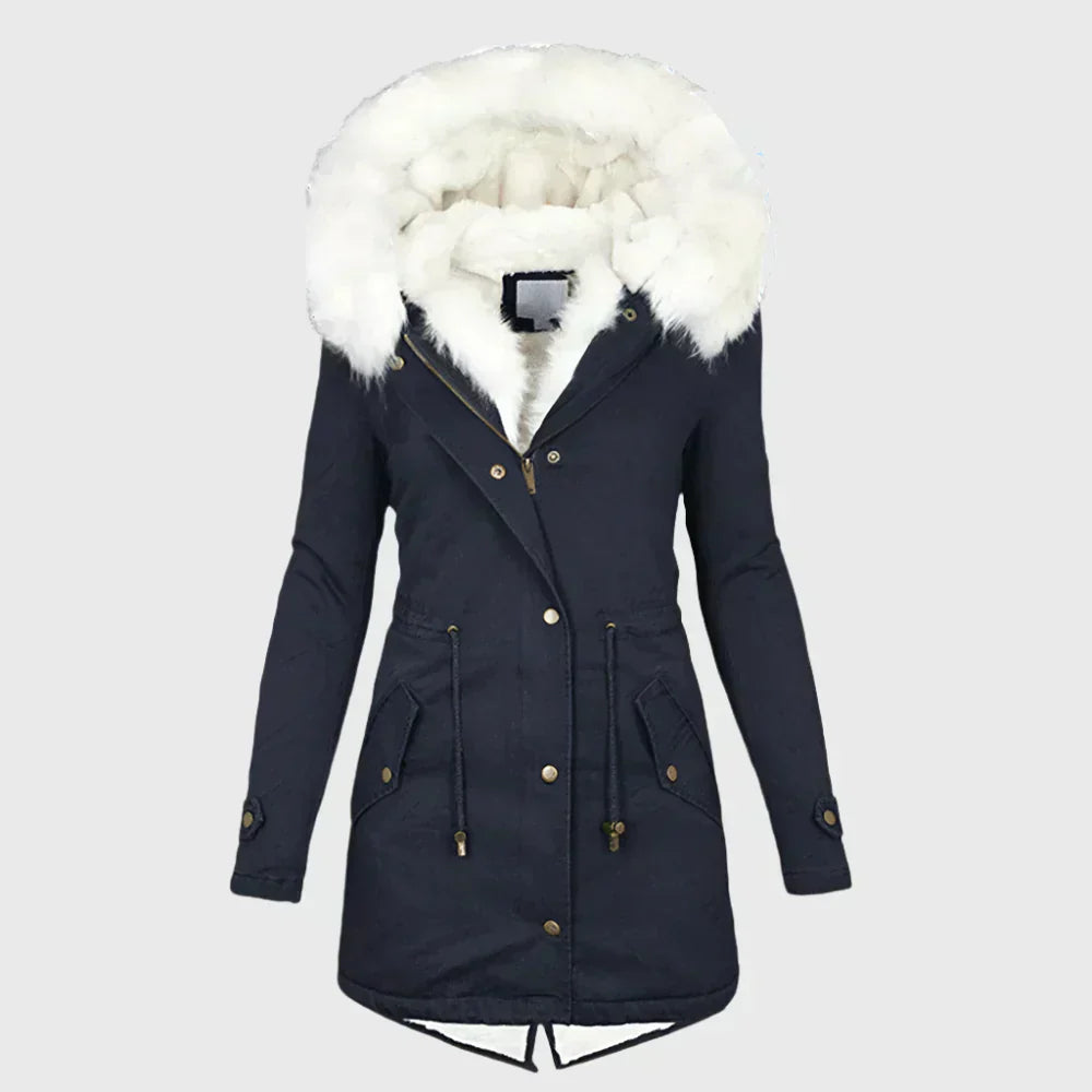 Women's Ivy Fur-Lined Hooded Jacket - Cozy Winter Essential