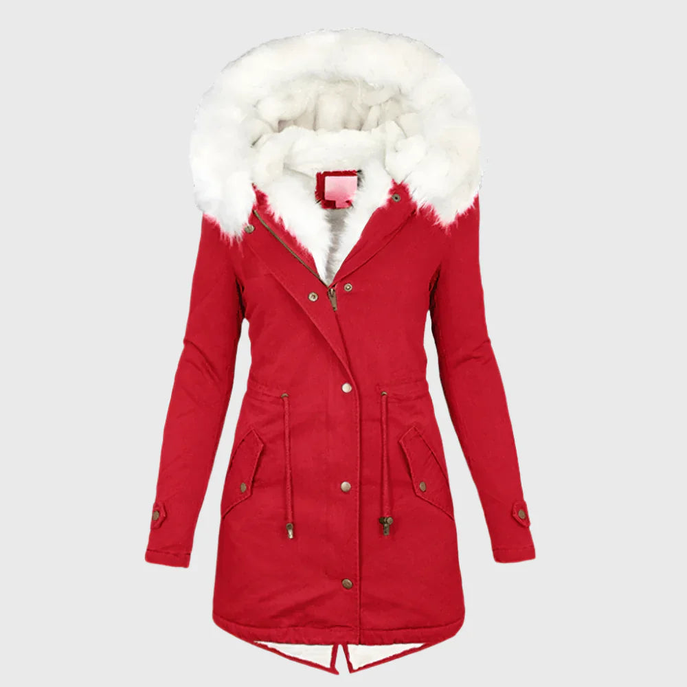 Women's Ivy Fur-Lined Hooded Jacket - Cozy Winter Essential
