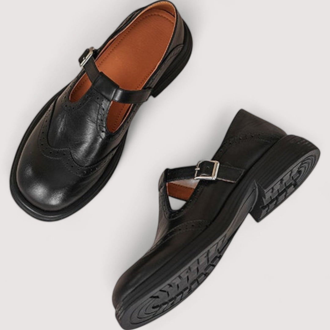 Women's Soft Leather Mary Jane Orthopedic Shoes - Everyday Comfort