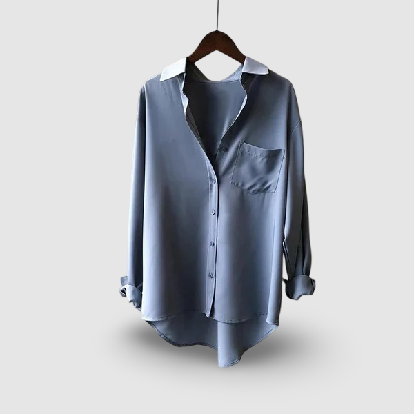 Women's Riley Silk Blouse – Fluid Elegance for Everyday
