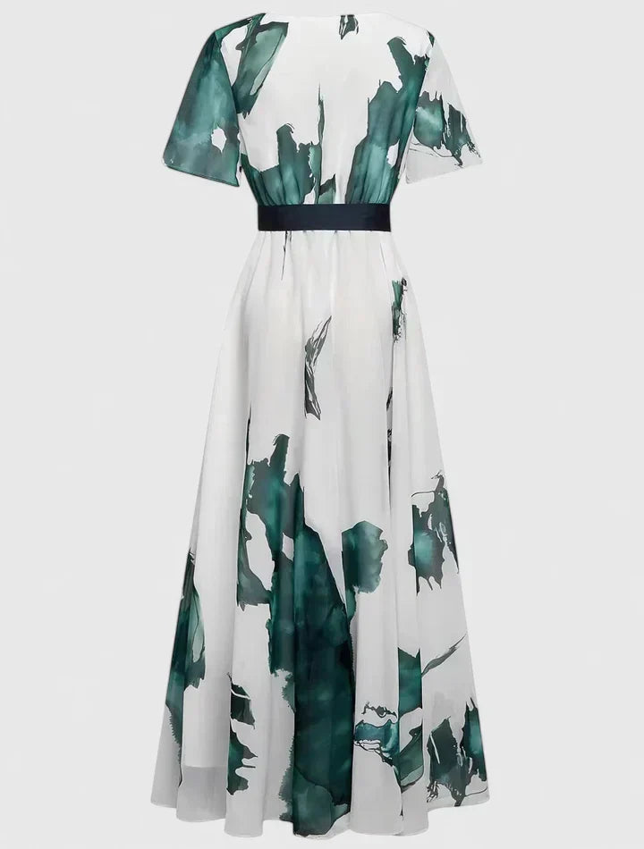 Women's Watercolor Print Dress - Day to Evening Elegance