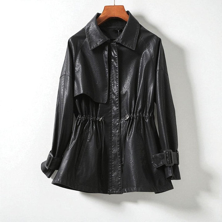 Geneva Cinched Leather Jacket