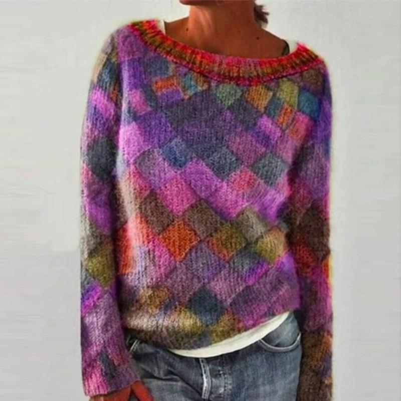 Women's Vibrant Sweater – Cozy & Colorful Everyday Essential