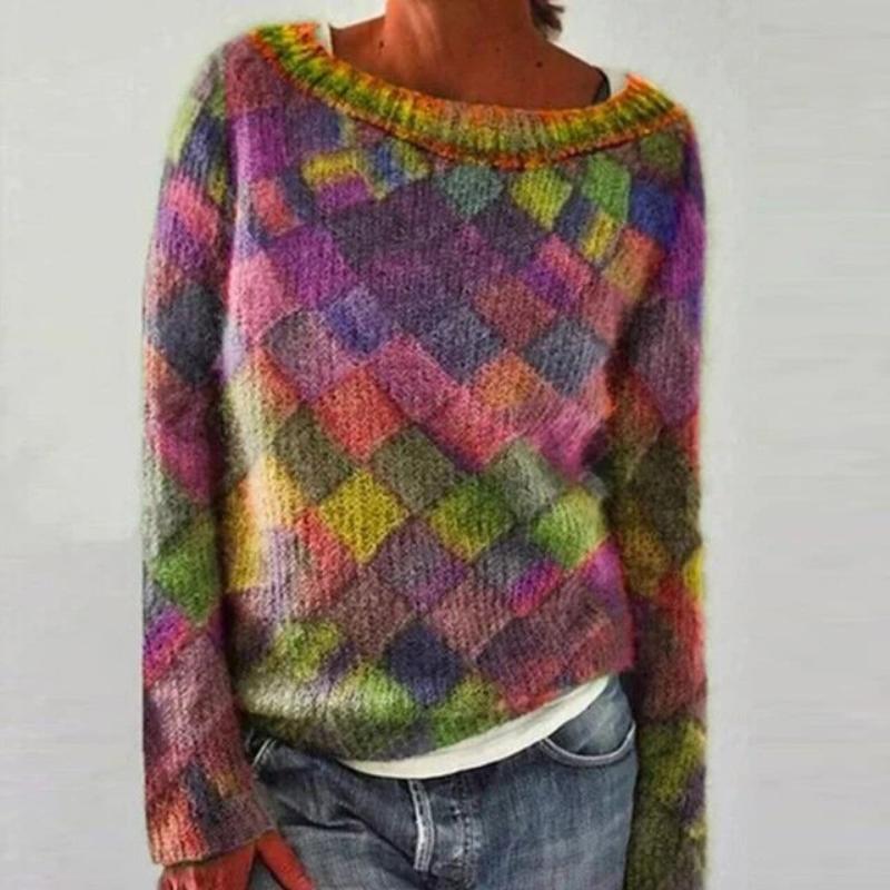 Women's Vibrant Sweater – Cozy & Colorful Everyday Essential