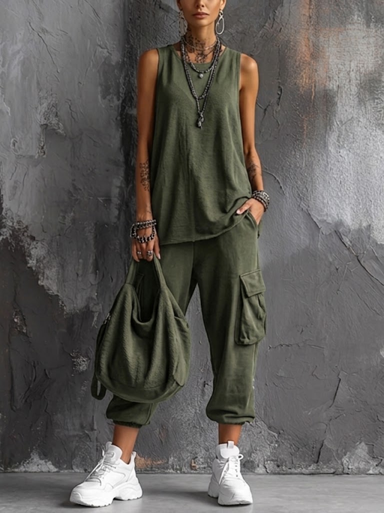 Women's Relaxed Two-Piece Set - Effortless Everyday Comfort