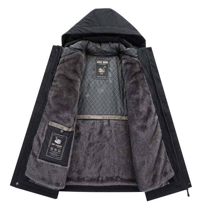 Men's Down Parka – Insulated Hooded Winter Coat