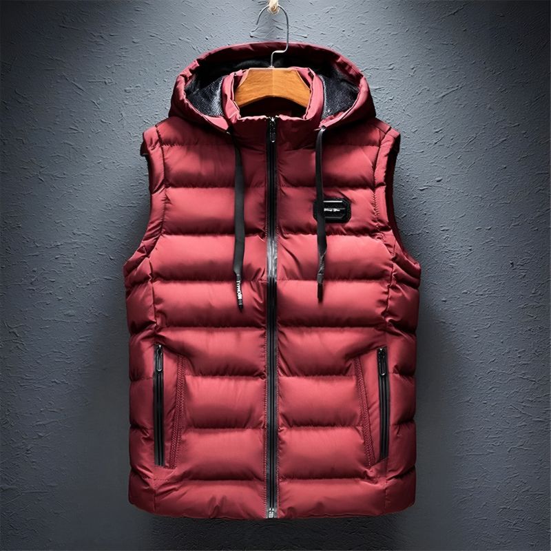 Men's Lucas Hooded Puffer Vest - Lightweight Warmth for Layering